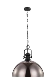   
                        Люстра EGLO (Австрія) 26047    
                         у стилі Лофт.  
                        Тип джерела світла: світлодіодна лампа, змінна.                         Форма: Коло.                         Кольори плафонів і підвісок: Чорний.                         Матеріал: Сталь.                          фото 1