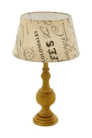   
                        Настільна лампа EGLO (Австрія) 26073    
                         у стилі Модерн.  
                        Тип джерела світла: світлодіодна лампа, змінна.                                                 Кольори плафонів і підвісок: Бежевий, Коричневий, Малюнок.                         Матеріал: Тканина.                          фото 1