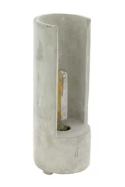   
                        Настольная лампа EGLO  (Австрия) 26110    
                         в стиле Модерн.  
                        Тип источника света: светодиодная лампа, сменная.                                                 Цвета плафонов и подвесок: Серый.                         Материал: Бетон.                          фото 1