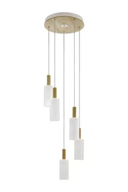   
                        
                        Люстра EGLO (Австрія) 26167    
                         у стилі Скандинавський.  
                        Тип джерела світла: світлодіодна лампа, змінна.                         Форма: Коло.                         Кольори плафонів і підвісок: Білий, Бежевий.                         Матеріал: Скло.                          фото 1