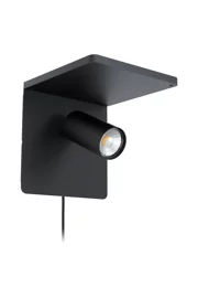   
                        
                        Бра EGLO (Австрія) 26261    
                         у стилі Лофт.  
                        Тип джерела світла: світлодіодна лампа, змінна.                                                 Кольори плафонів і підвісок: Чорний.                         Матеріал: Сталь, Алюміній.                          фото 1