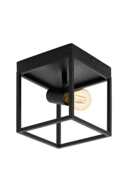   
                        Точковий світильник EGLO (Австрія) 26293    
                         у стилі Лофт.  
                        Тип джерела світла: світлодіодна лампа, змінна.                         Форма: Куб.                         Кольори плафонів і підвісок: Чорний.                         Матеріал: Сталь.                          фото 1