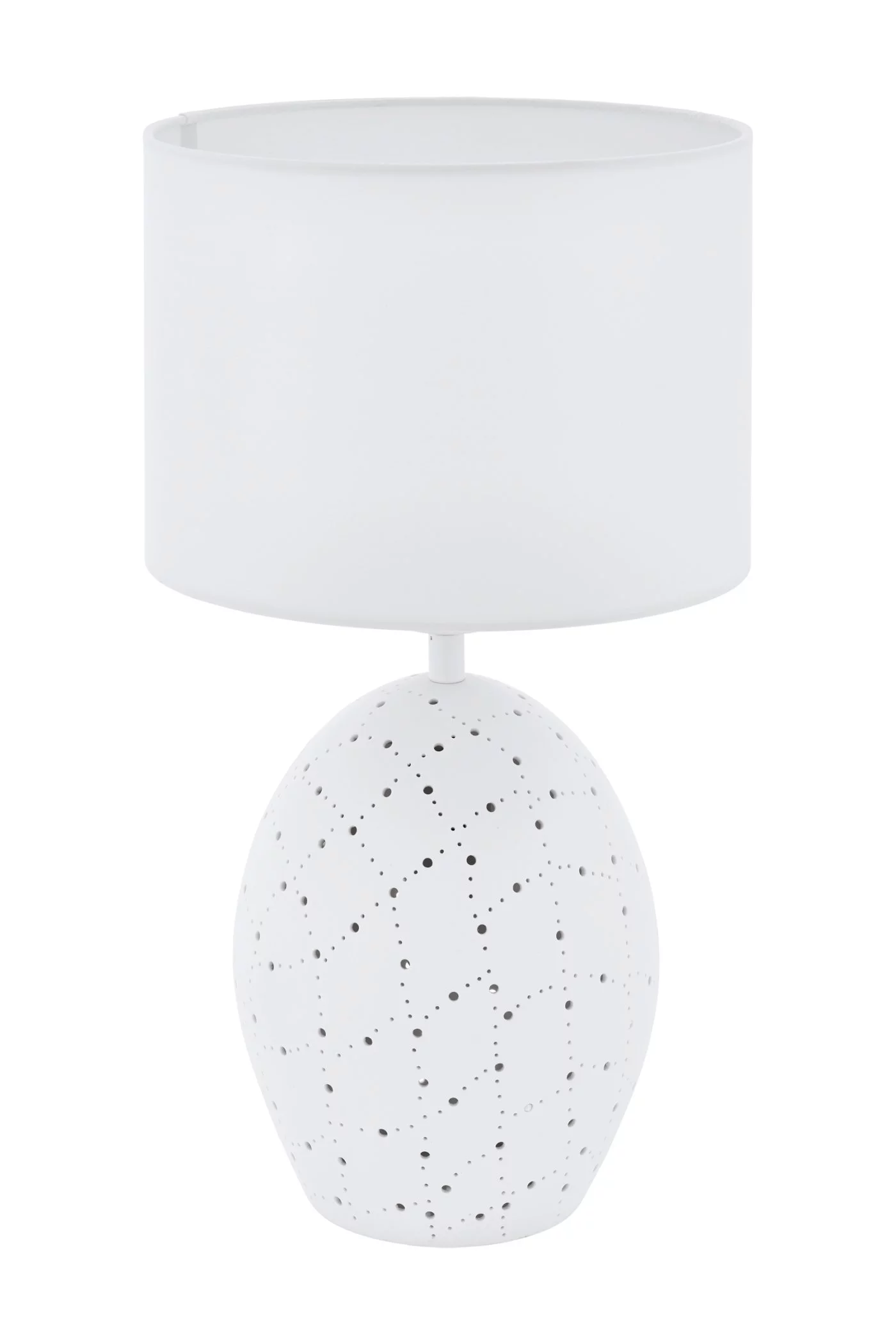   
                        Настільна лампа EGLO (Австрія) 26327    
                         у стилі Модерн.  
                        Тип джерела світла: світлодіодна лампа, змінна.                                                 Кольори плафонів і підвісок: Білий.                         Матеріал: Тканина.                          фото 1