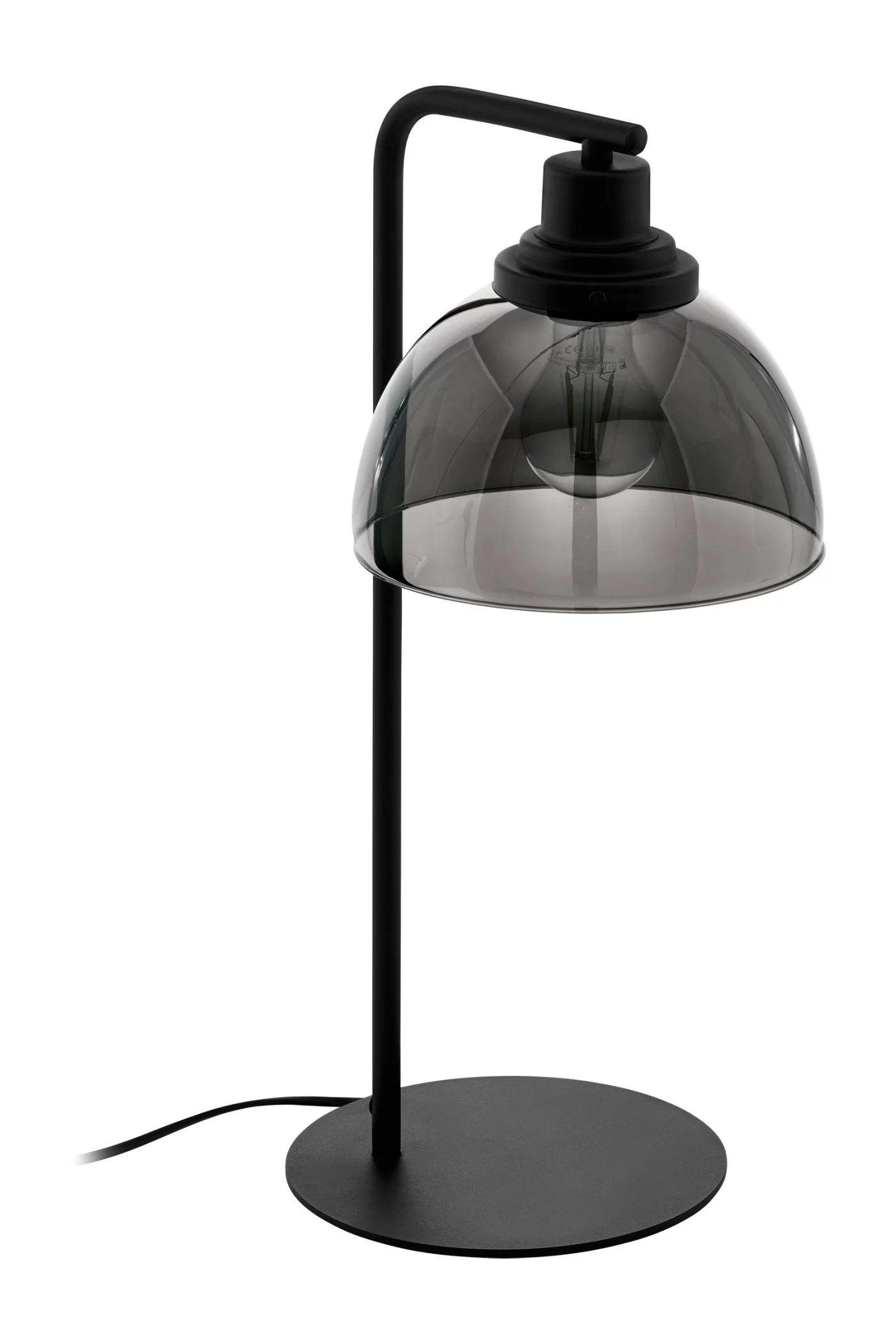   
                        
                        Настольная лампа EGLO (Австрия) 26330    
                         в стиле Модерн.  
                        Тип источника света: светодиодная лампа, сменная.                                                 Цвета плафонов и подвесок: Прозрачный, Черный.                         Материал: Стекло.                          фото 1