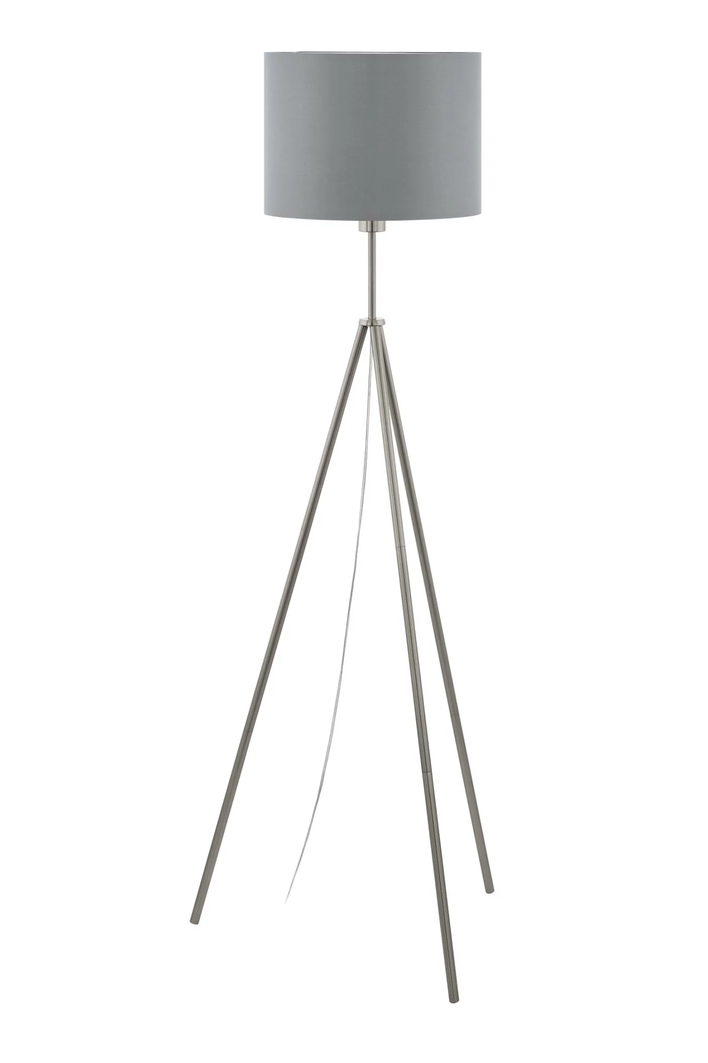   
                        Торшер EGLO (Австрія) 26334    
                         у стилі Скандинавський.  
                        Тип джерела світла: світлодіодна лампа, змінна.                                                 Кольори плафонів і підвісок: Сірий.                         Матеріал: Тканина.                          фото 1