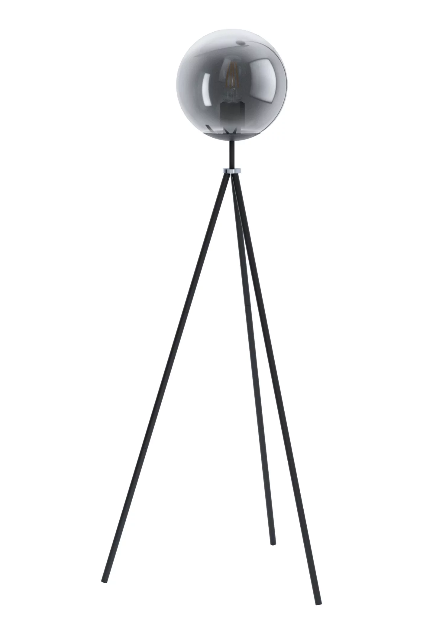   
                        Торшер EGLO (Австрія) 26390    
                         у стилі Лофт.  
                        Тип джерела світла: світлодіодна лампа, змінна.                                                 Кольори плафонів і підвісок: Чорний, Прозорий.                         Матеріал: Скло.                          фото 1
