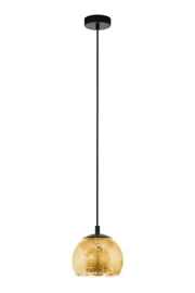   
                        Люстра EGLO (Австрія) 26396    
                         у стилі Лофт.  
                        Тип джерела світла: світлодіодна лампа, змінна.                         Форма: Куля.                         Кольори плафонів і підвісок: Золото.                         Матеріал: Скло.                          фото 1