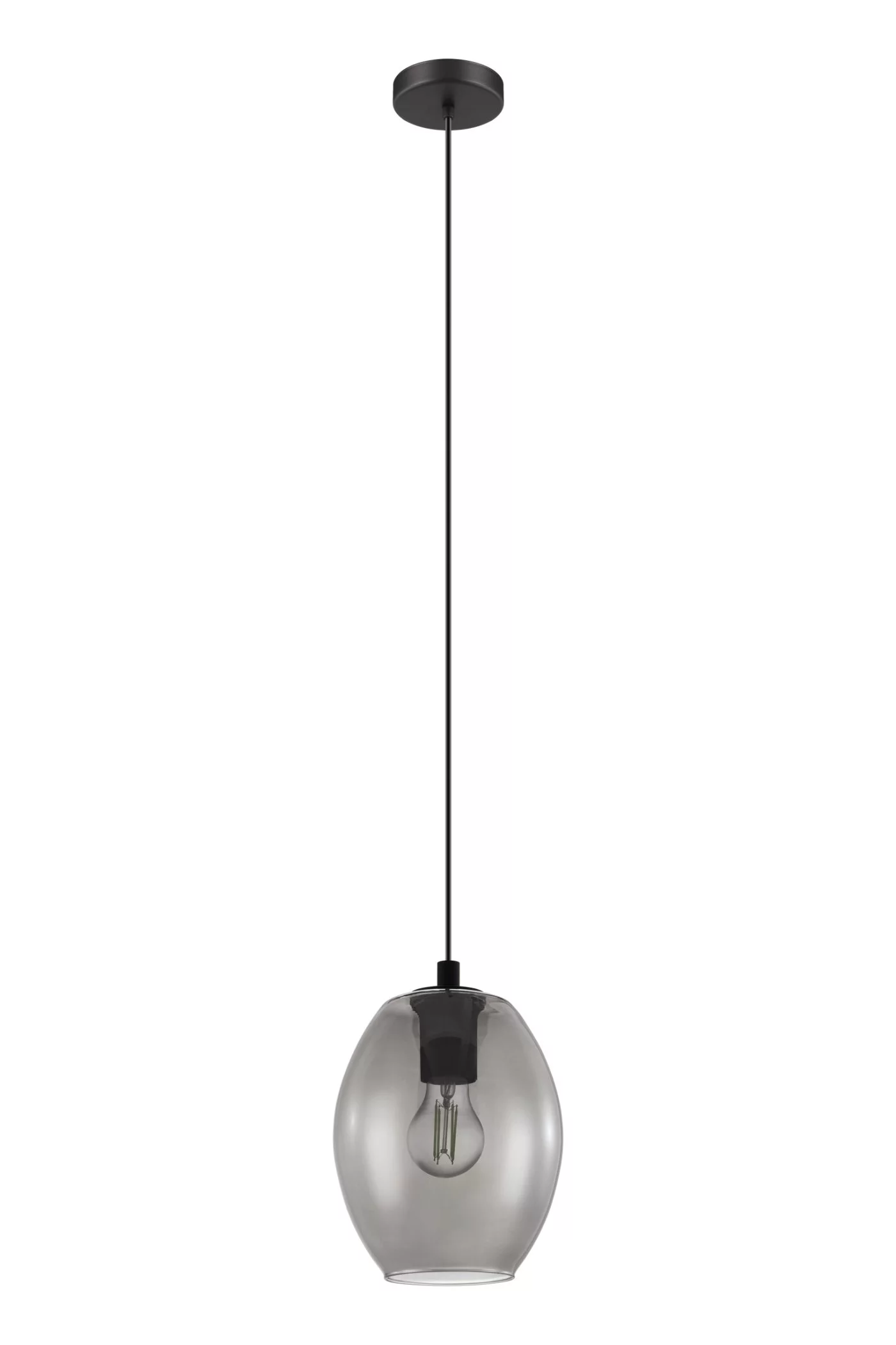   
                        Люстра EGLO (Австрія) 26416    
                         у стилі модерн.  
                        Тип джерела світла: cвітлодіодні led, енергозберігаючі, розжарювання.                         Форма: овал.                         Кольори плафонів і підвісок: сірий.                         Матеріал: скло.                          фото 1