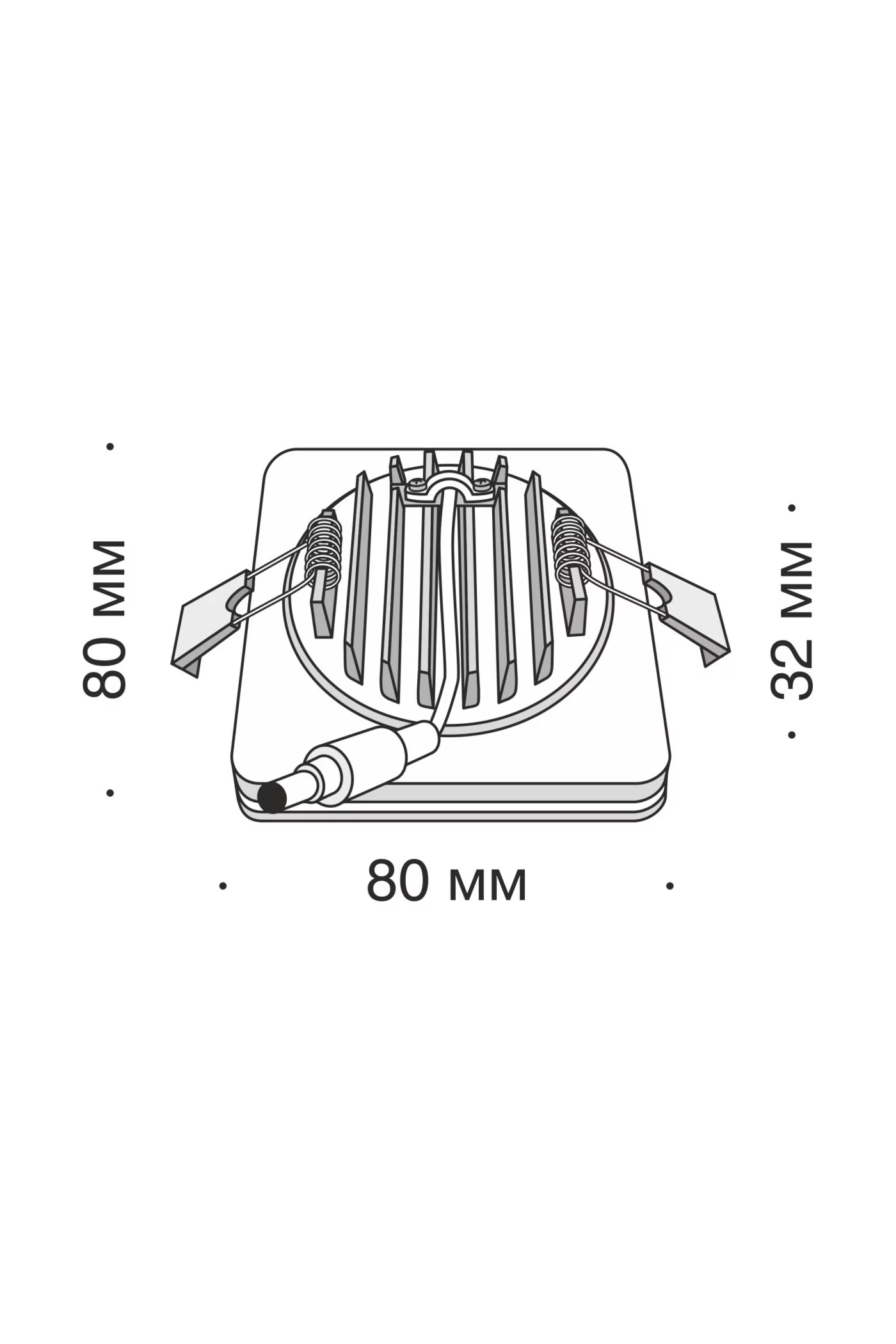   
                        
                        Точечный светильник MAYTONI (Германия) 26478    
                         в стиле Модерн.  
                        Тип источника света: встроенный led-модуль, несъемный.                         Форма: Квадрат.                         Цвета плафонов и подвесок: Белый.                         Материал: Акрил.                          фото 2