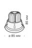   
                        Точковий світильник MAYTONI (Німеччина) 26740    
                         у стилі Лофт.  
                        Тип джерела світла: вбудований led-модуль, незмінний.                         Форма: Коло.                         Кольори плафонів і підвісок: Чорний.                         Матеріал: Алюміній.                          фото 3