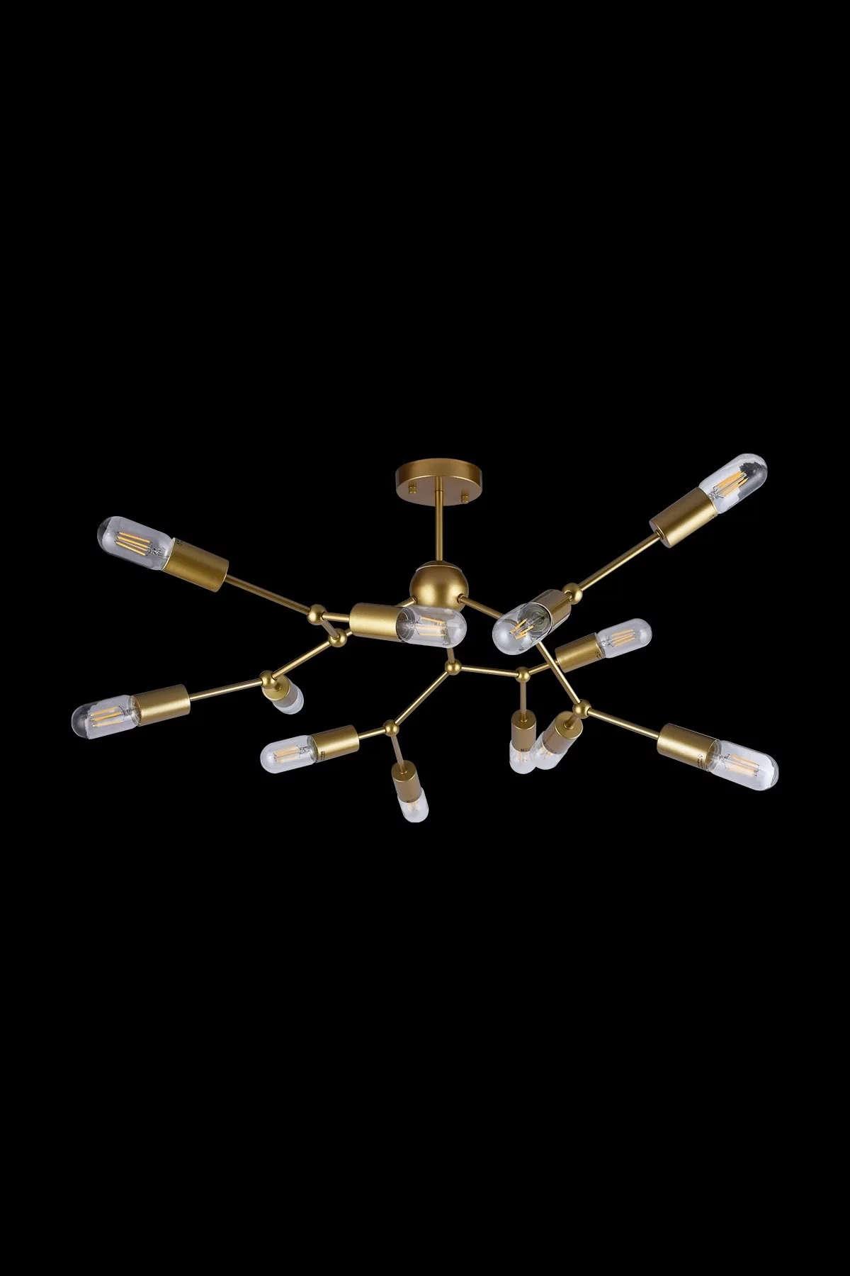   
                        Люстра WUNDERLICHT  (Германия) 26968    
                         в стиле Лофт.  
                        Тип источника света: светодиодная лампа, сменная.                         Форма: Круг, Молекула.                                                                          фото 2