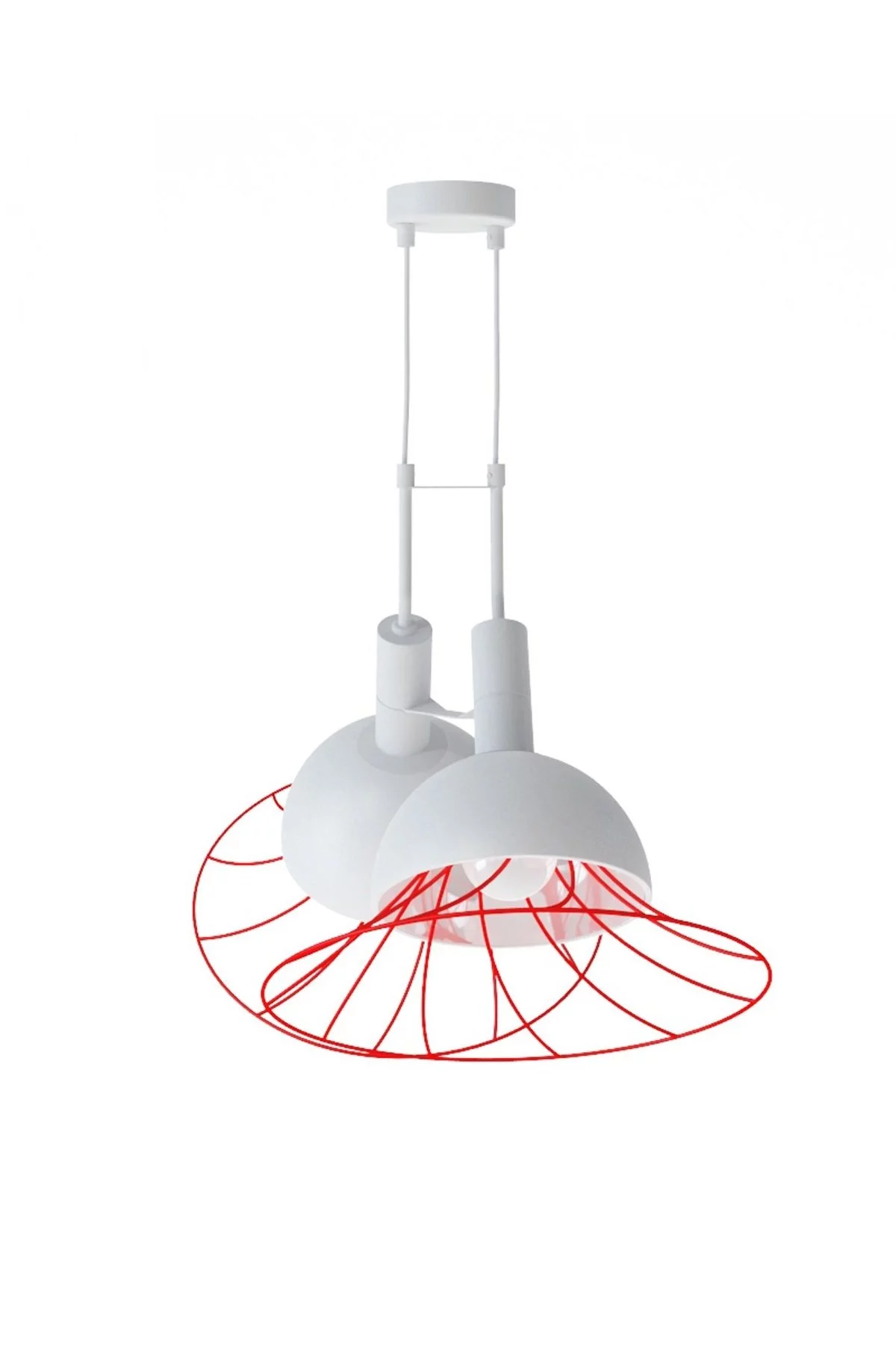   
                        
                        Люстра NB LIGHT (Україна) 27035    
                         У стилі Модерн.  
                        Тип джерела світла: світлодіодна лампа, змінна.                         Форма: Коло.                         Кольори плафонів і підвісок: Білий, Червоний.                         Матеріал: Метал.                          фото 2