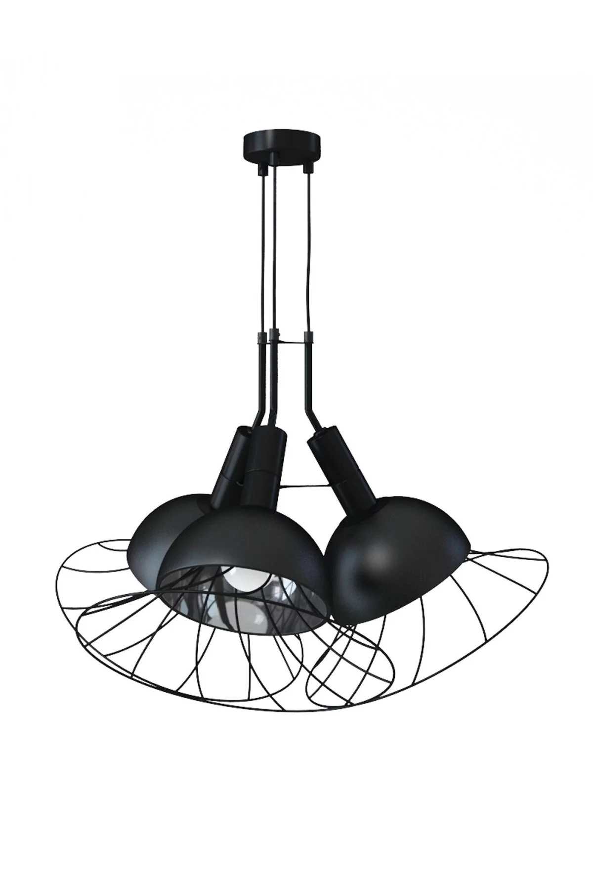   
                        
                        Люстра NB LIGHT (Україна) 27039    
                         У стилі Лофт.  
                        Тип джерела світла: світлодіодна лампа, змінна.                         Форма: Коло.                         Кольори плафонів і підвісок: Чорний.                         Матеріал: Метал.                          фото 1