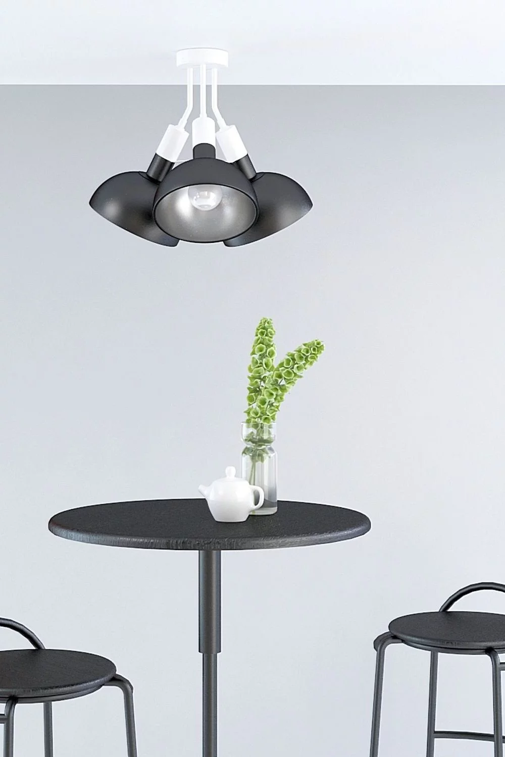   
                        
                        Люстра NB LIGHT (Украина) 27052    
                         В стиле Лофт.  
                        Тип источника света: светодиодная лампа, сменная.                         Форма: Круг.                         Цвета плафонов и подвесок: Белый, Черный.                         Материал: Металл.                          фото 3