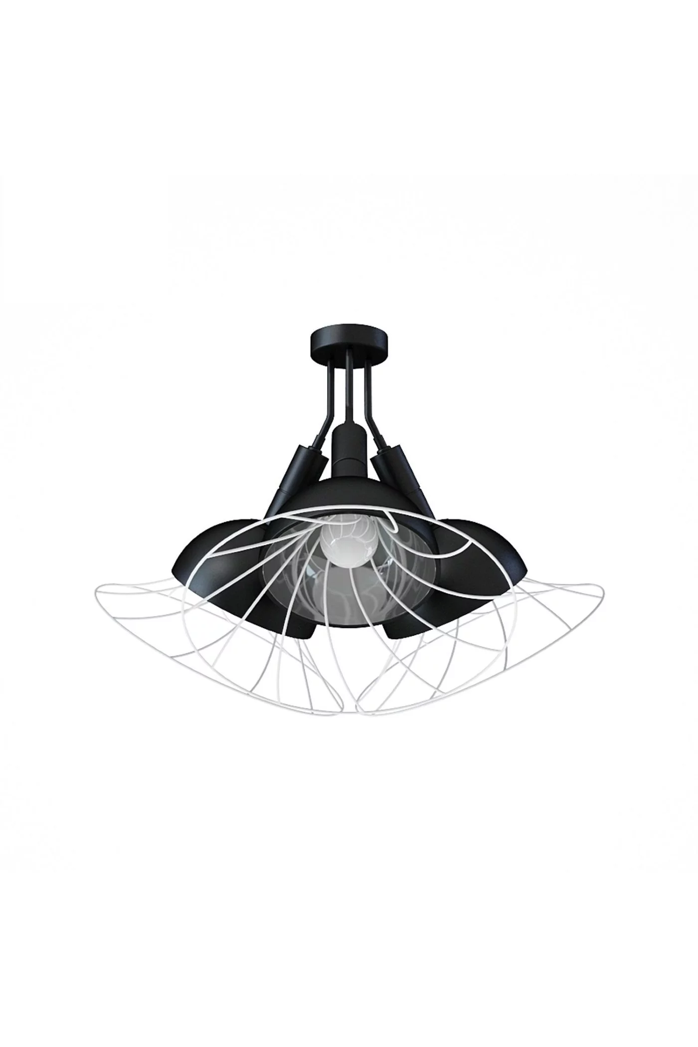   
                        
                        Люстра NB LIGHT (Україна) 27056    
                         У стилі Лофт.  
                        Тип джерела світла: світлодіодна лампа, змінна.                         Форма: Коло.                         Кольори плафонів і підвісок: Білий, Чорний.                         Матеріал: Метал.                          фото 2
