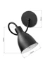  
                        
                        Бра NB LIGHT (Украина) 27070    
                         В стиле Лофт.  
                        Тип источника света: светодиодная лампа, сменная.                                                 Цвета плафонов и подвесок: Черный.                         Материал: Металл.                          фото 4