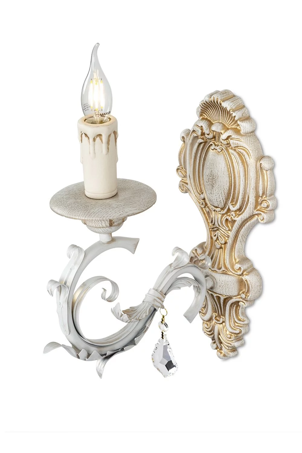   
                        
                        Бра NB LIGHT (Украина) 27078    
                         В стиле Классика.  
                        Тип источника света: светодиодная лампа, сменная.                                                 Цвета плафонов и подвесок: Бежевый.                         Материал: Металл.                          фото 2