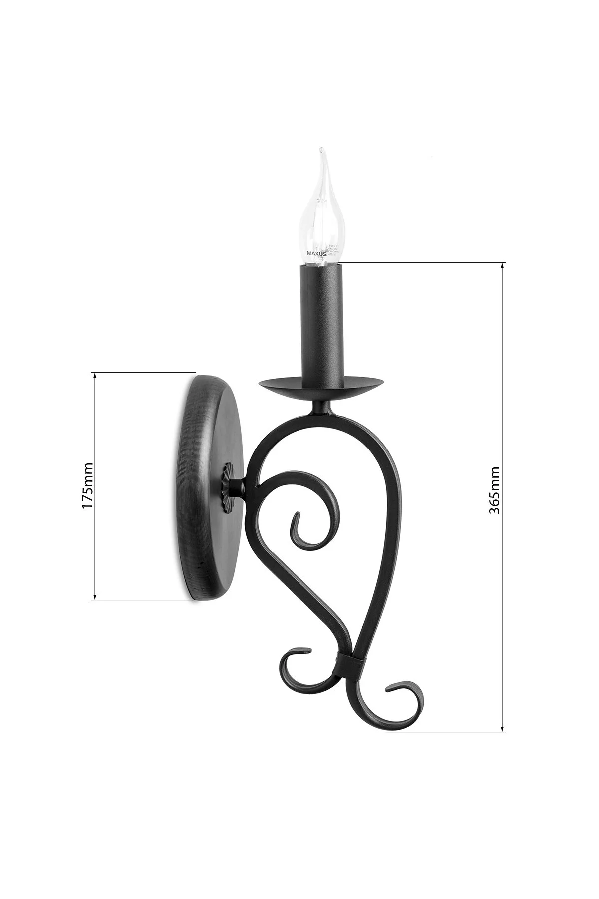   
                        
                        Бра NB LIGHT (Україна) 27079    
                         У стилі Кантрі.  
                        Тип джерела світла: світлодіодна лампа, змінна.                                                 Кольори плафонів і підвісок: Чорний.                         Матеріал: Метал.                          фото 4