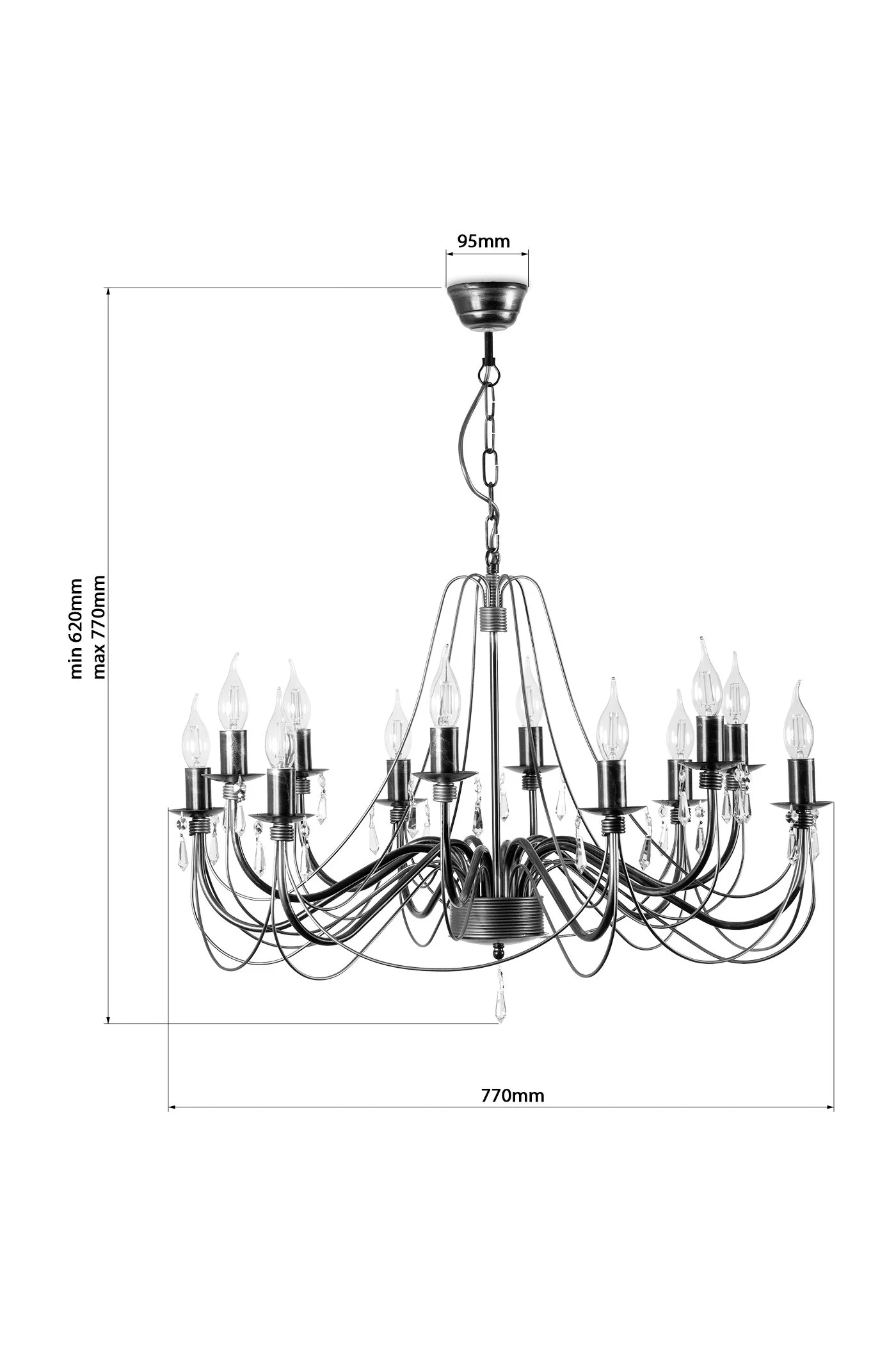   
                        
                        Люстра NB LIGHT (Україна) 27287    
                         У стилі Класика.  
                        Тип джерела світла: світлодіодна лампа, змінна.                         Форма: Коло.                         Кольори плафонів і підвісок: Прозорий.                         Матеріал: Кришталь.                          фото 4
