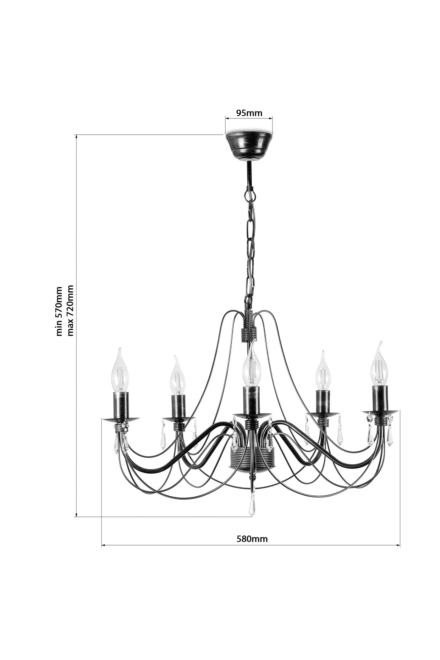   
                        
                        Люстра NB LIGHT (Україна) 27288    
                         у стилі Класика.  
                        Тип джерела світла: світлодіодна лампа, змінна.                         Форма: Коло.                         Кольори плафонів і підвісок: Прозорий.                         Матеріал: Кришталь.                          фото 3