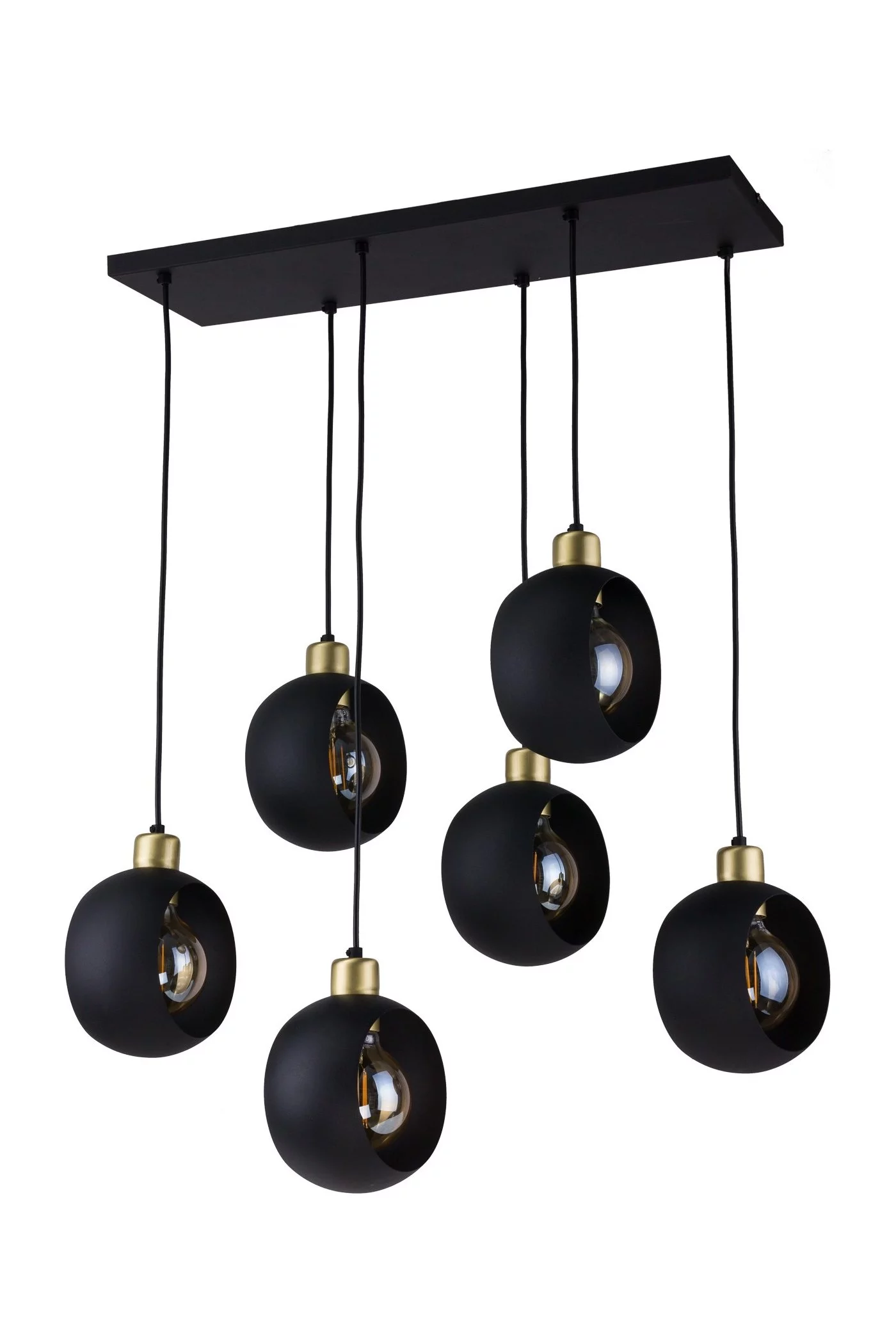   
                        
                        Люстра TK LIGHTING (Польща) 27533    
                         У стилі Лофт.  
                        Тип джерела світла: світлодіодна лампа, змінна.                         Форма: Коло.                         Кольори плафонів і підвісок: Чорний, Золото.                         Матеріал: Метал.                          фото 1