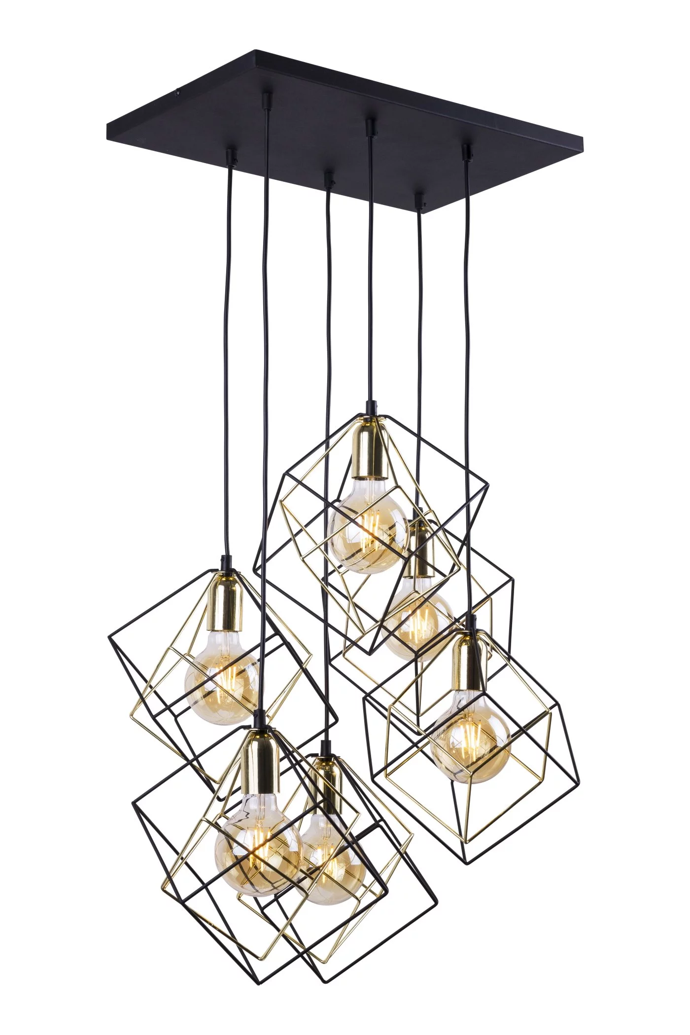   
                        
                        Люстра TK LIGHTING (Польща) 27539    
                         У стилі Лофт.  
                        Тип джерела світла: світлодіодна лампа, змінна.                         Форма: Коло.                         Кольори плафонів і підвісок: Чорний, Золото.                         Матеріал: Метал.                          фото 1