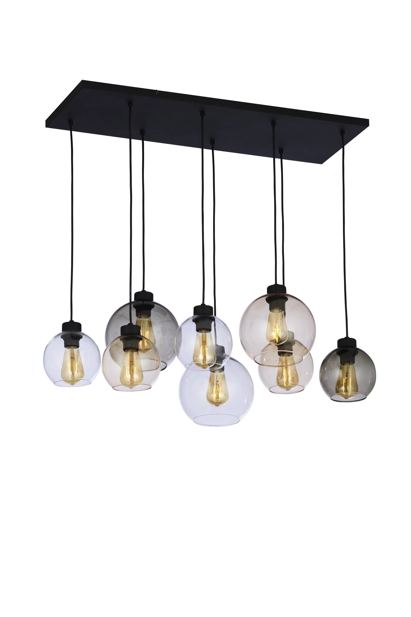   
                        
                        Люстра TK LIGHTING (Польща) 27567    
                         У стилі Модерн.  
                        Тип джерела світла: світлодіодна лампа, змінна.                         Форма: Прямокутник.                         Кольори плафонів і підвісок: Сірий, Прозорий, Бежевий.                         Матеріал: Скло.                          фото 1