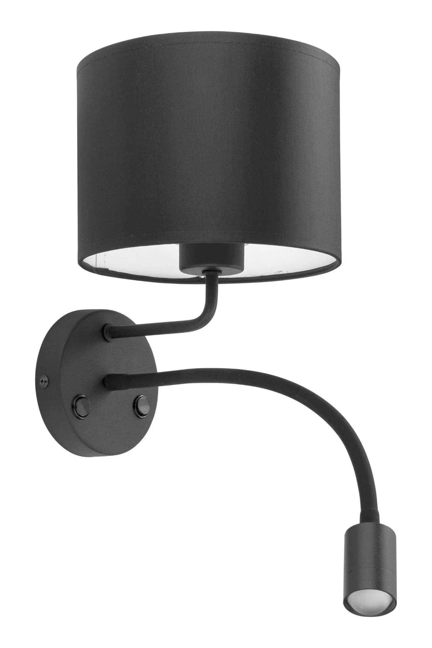   
                        
                        Бра TK LIGHTING (Польша) 27693    
                         в стиле Модерн.  
                        Тип источника света: светодиодная лампа, сменная.                                                 Цвета плафонов и подвесок: Черный.                         Материал: Ткань, Пластик.                          фото 1