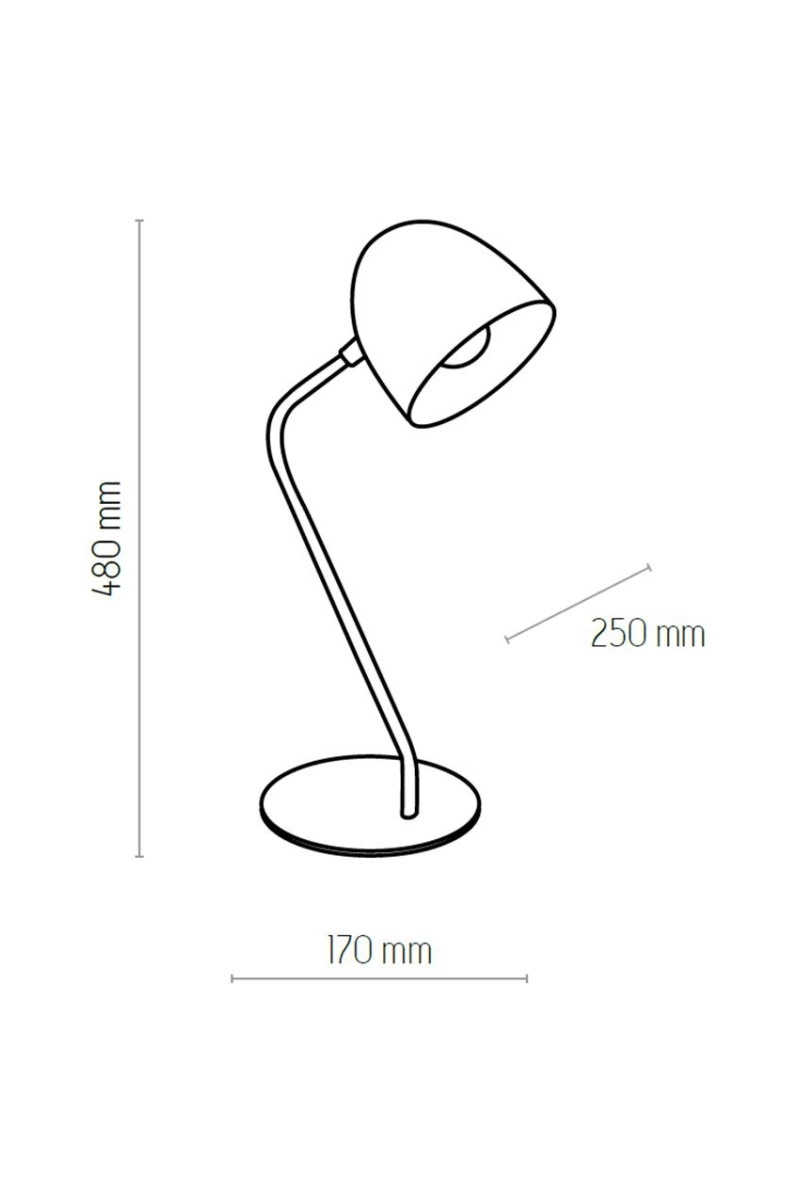   
                        
                        Настільна лампа TK LIGHTING (Польща) 27742    
                         у стилі Лофт.  
                        Тип джерела світла: світлодіодна лампа, змінна.                                                 Кольори плафонів і підвісок: Чорний.                         Матеріал: Метал.                          фото 2