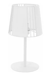   
                        
                        Настільна лампа TK LIGHTING (Польща) 27756    
                         у стилі Модерн.  
                        Тип джерела світла: світлодіодна лампа, змінна.                                                 Кольори плафонів і підвісок: Білий.                         Матеріал: Тканина, Пластик.                          фото 1