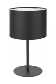  
                        Настільна лампа TK LIGHTING (Польща) 27768    
                         у стилі Модерн.  
                        Тип джерела світла: світлодіодна лампа, змінна.                                                 Кольори плафонів і підвісок: Чорний.                         Матеріал: Тканина, Пластик.                          фото 1