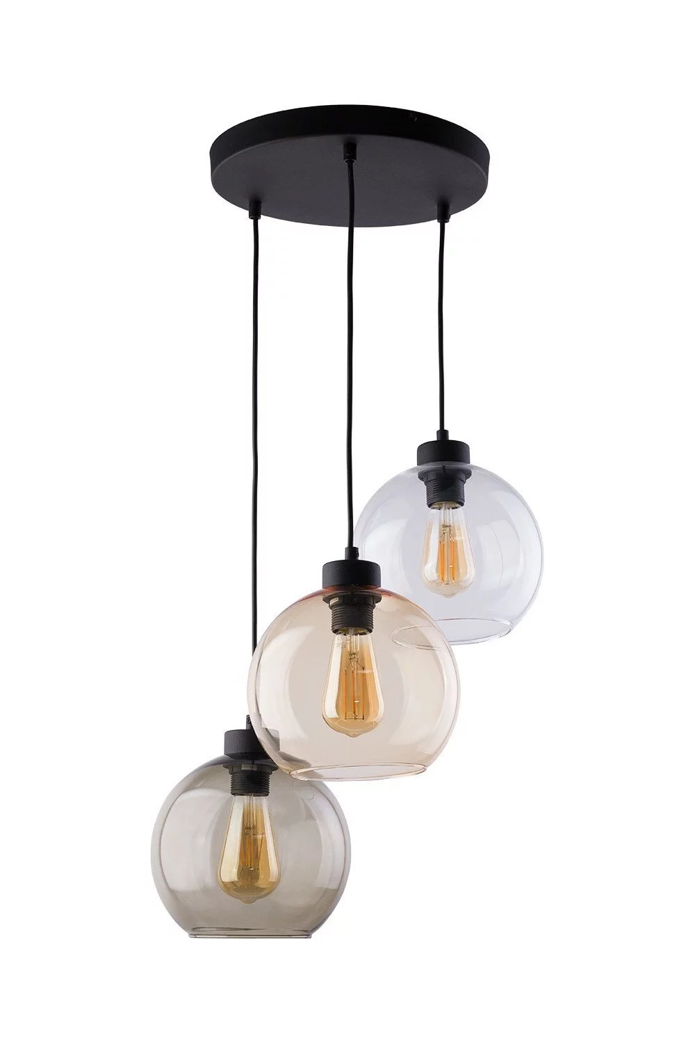   
                        
                        Люстра TK LIGHTING (Польща) 27839    
                         у стилі Модерн.  
                        Тип джерела світла: світлодіодна лампа, змінна.                         Форма: Коло.                         Кольори плафонів і підвісок: Прозорий, Сірий, Жовтий.                         Матеріал: Скло.                          фото 1