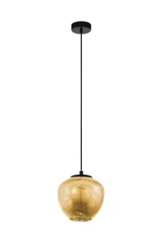   
                        
                        Люстра EGLO (Австрія) 28502    
                         у стилі Лофт.  
                        Тип джерела світла: світлодіодна лампа, змінна.                         Форма: Коло.                         Кольори плафонів і підвісок: Золото.                         Матеріал: Скло.                          фото 1