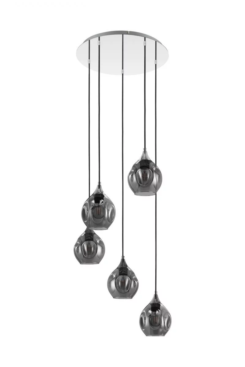  
                        Люстра EGLO (Австрія) 28519    
                         у стилі Хай-тек.  
                        Тип джерела світла: світлодіодна лампа, змінна.                         Форма: Коло.                         Кольори плафонів і підвісок: Чорний.                         Матеріал: Скло.                          фото 1