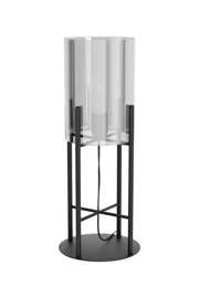   
                        Настільна лампа EGLO (Австрія) 28521    
                         у стилі хай-тек.  
                        Тип джерела світла: cвітлодіодні led, енергозберігаючі, розжарювання.                                                 Кольори плафонів і підвісок: чорний.                         Матеріал: скло.                          фото 1