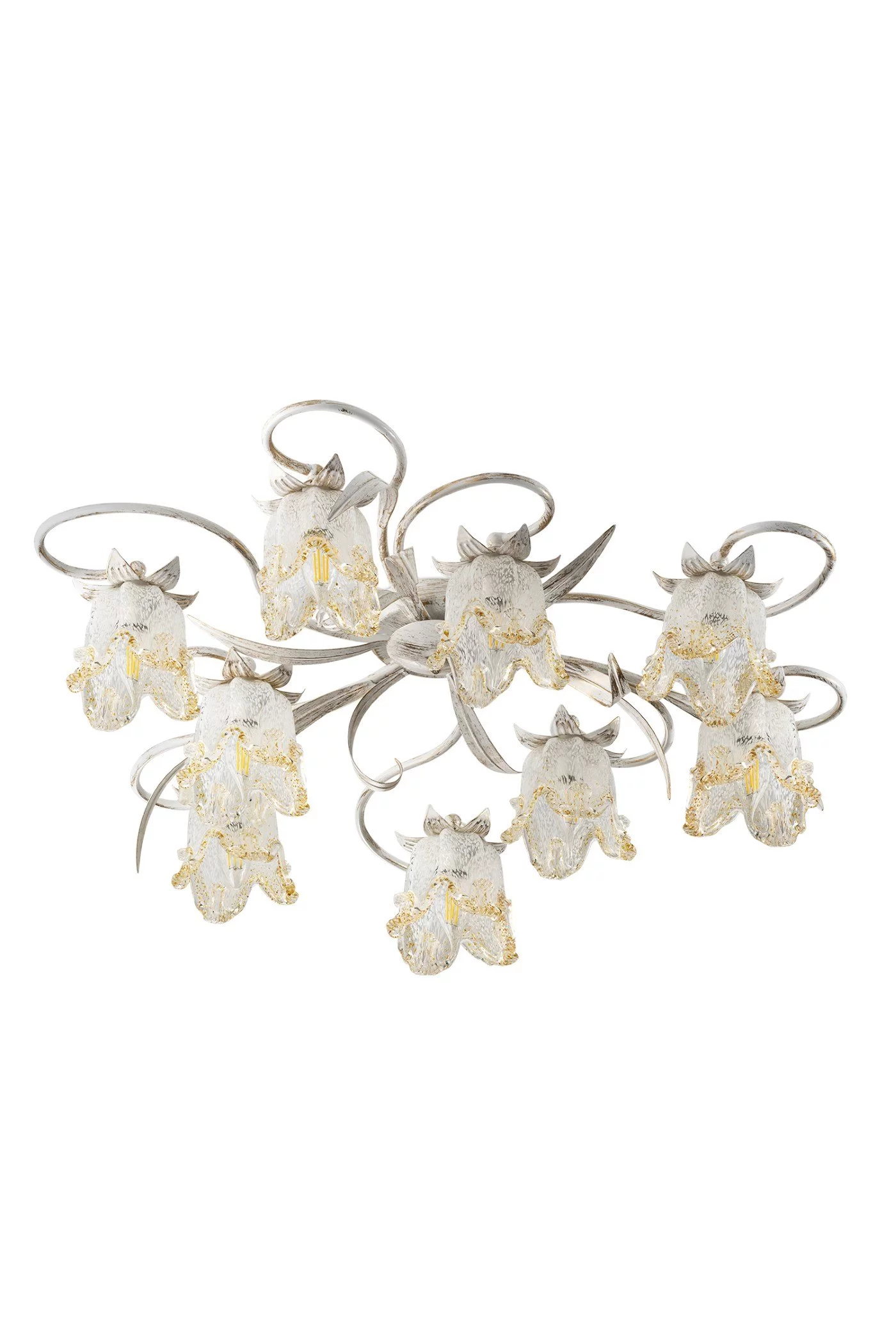   
                        
                        Люстра NB LIGHT (Україна) 28804    
                         У стилі Флористика.  
                        Тип джерела світла: світлодіодна лампа, змінна.                         Форма: Коло.                         Кольори плафонів і підвісок: Прозорий, Золото.                         Матеріал: Скло.                          фото 1