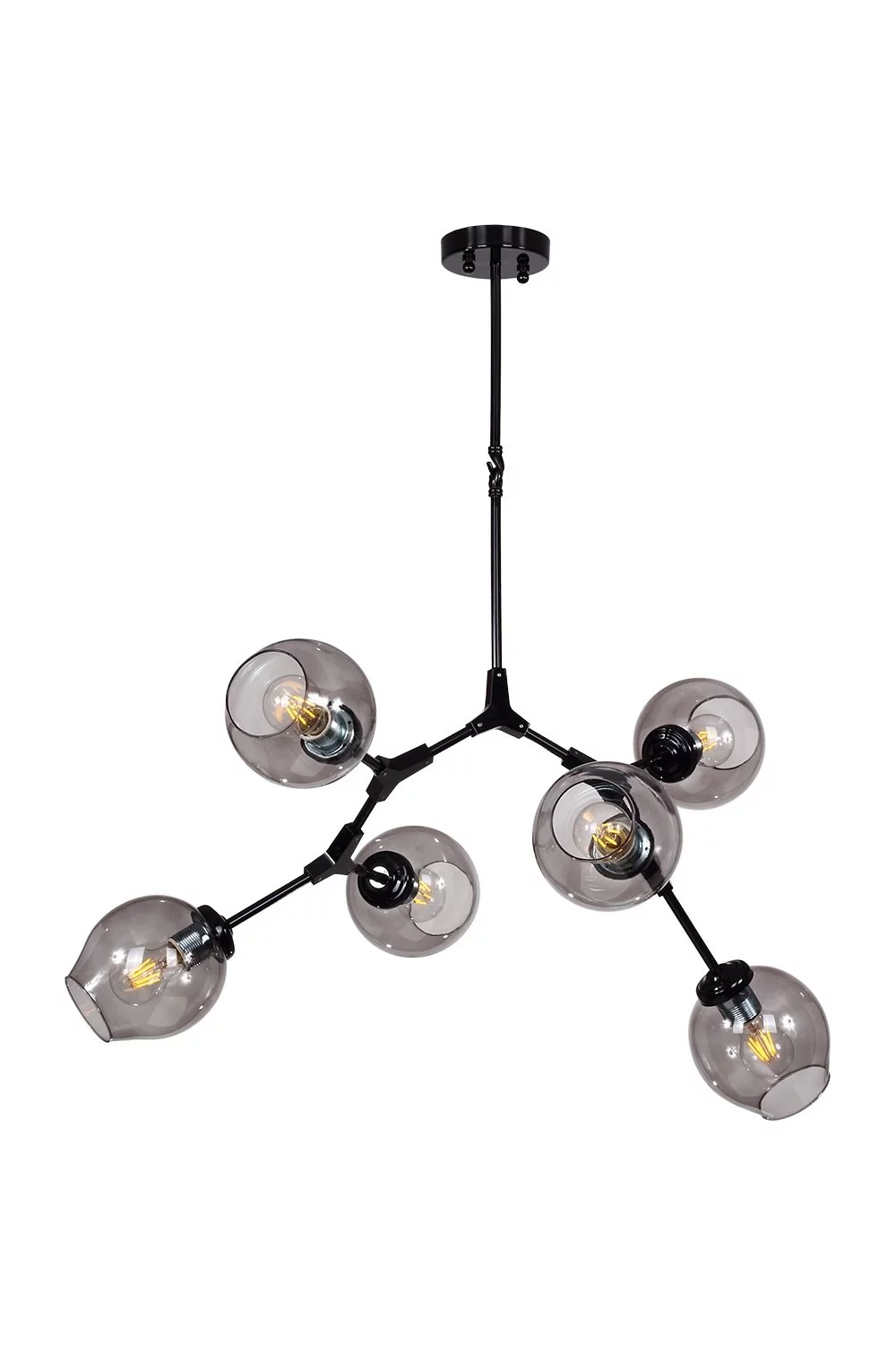   
                        
                        Люстра WUNDERLICHT (Німеччина) 28887    
                         у стилі Лофт.  
                        Тип джерела світла: світлодіодна лампа, змінна.                         Форма: Коло.                         Кольори плафонів і підвісок: Сірий.                         Матеріал: Скло.                          фото 1