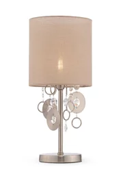   
                        
                        Настільна лампа MAYTONI (Німеччина) 29057    
                         у стилі Арт-деко.  
                        Тип джерела світла: світлодіодна лампа, змінна.                                                 Кольори плафонів і підвісок: Бежевий, Сірий, Прозорий.                         Матеріал: Тканина, Пластик.                          фото 1