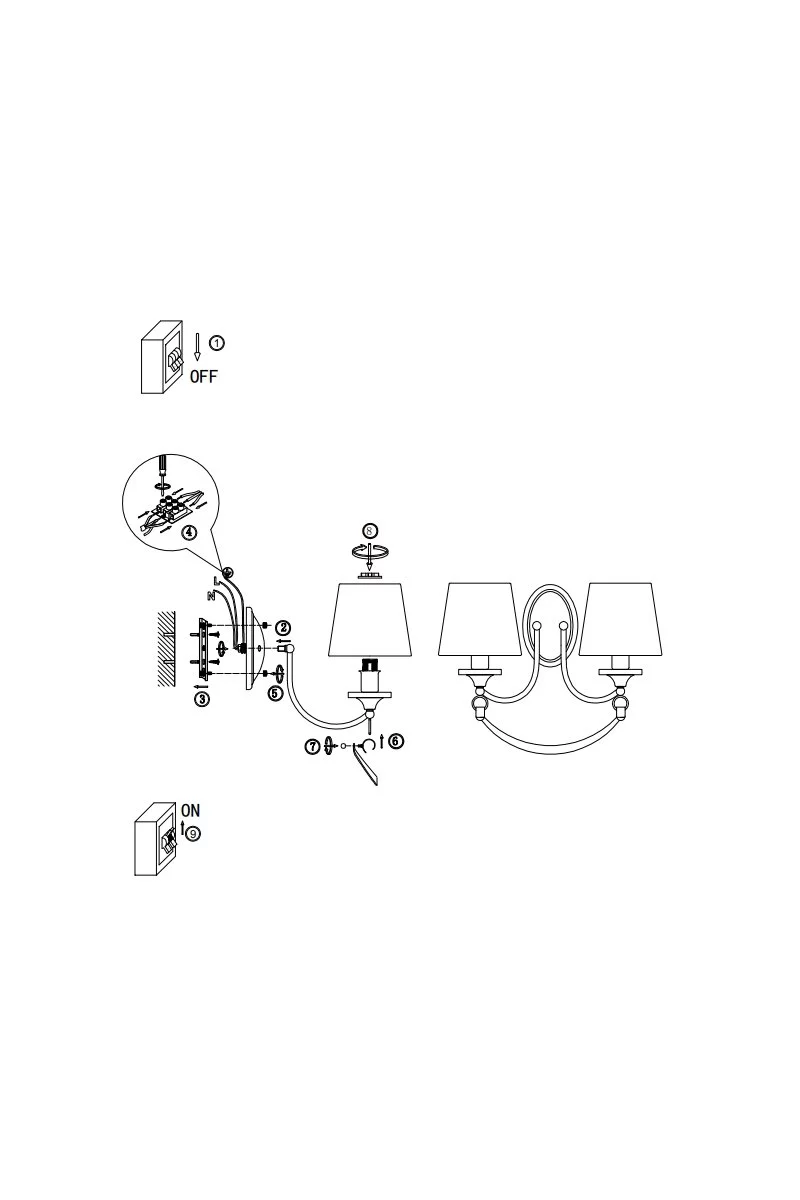  
                        
                        Бра FREYA (Німеччина) 29096    
                         у стилі Модерн.  
                        Тип джерела світла: світлодіодна лампа, змінна.                                                 Кольори плафонів і підвісок: Білий.                         Матеріал: Тканина.                          фото 7