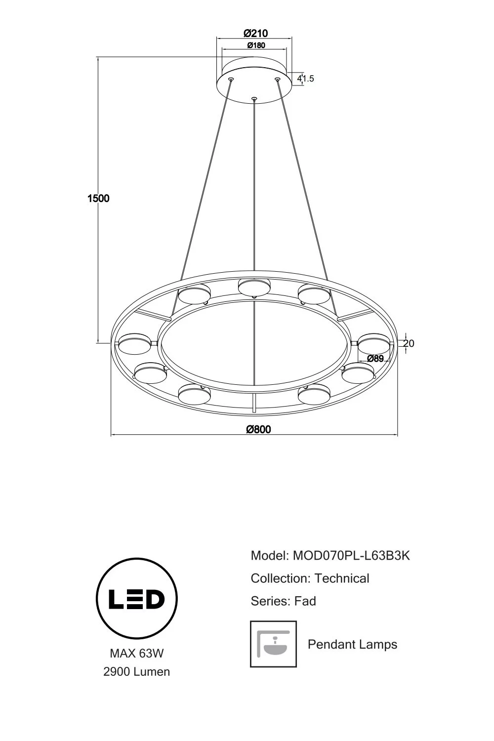   
                        Люстра MAYTONI (Німеччина) 29361    
                         у стилі Хай-тек.  
                        Тип джерела світла: вбудований led-модуль, незмінний.                         Форма: Коло.                         Кольори плафонів і підвісок: Білий.                         Матеріал: Акрил.                          фото 11