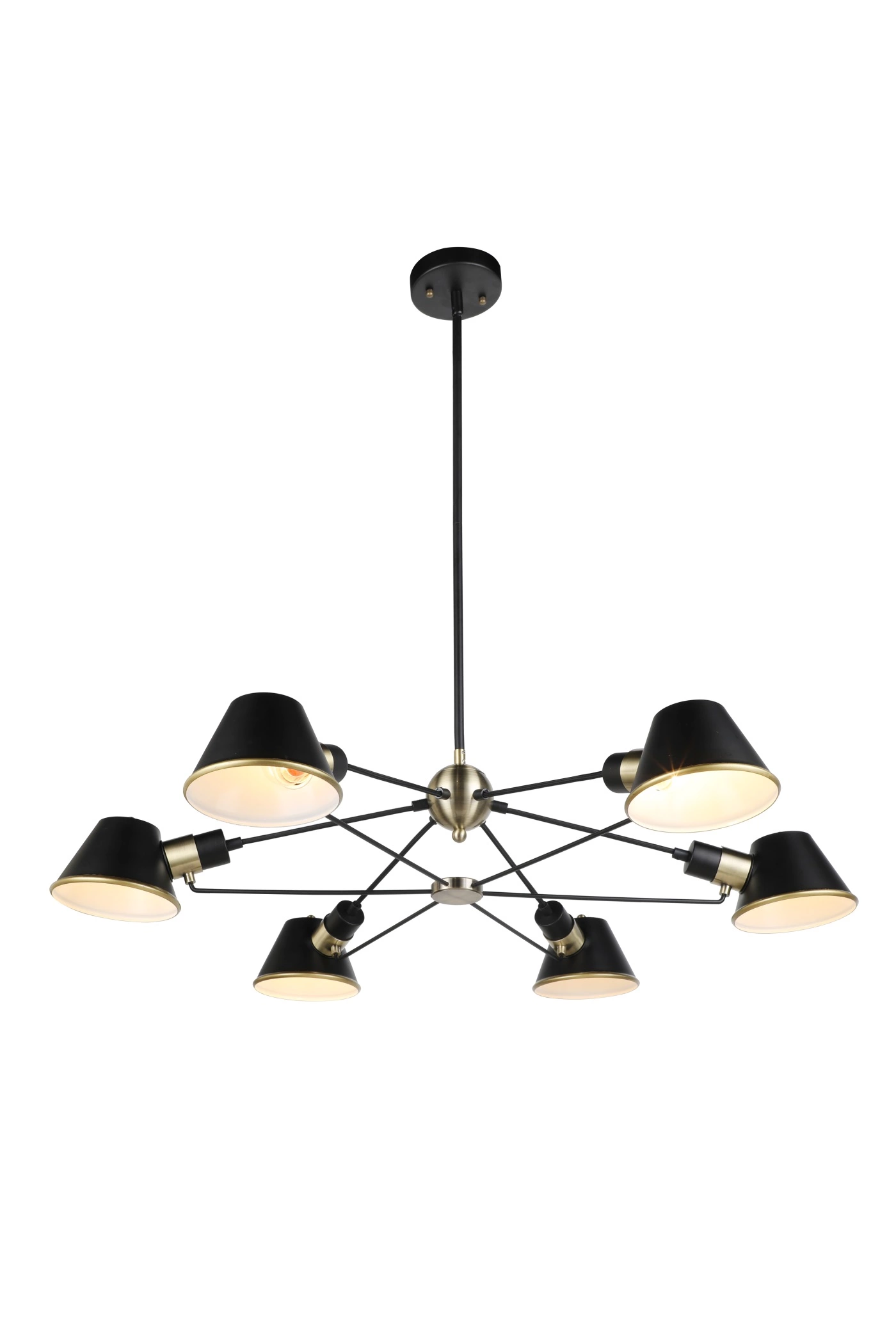   
                        
                        Люстра LAGUNA LIGHTING (Україна) 29474    
                         У стилі Лофт.  
                        Тип джерела світла: світлодіодна лампа, змінна.                         Форма: Коло.                         Кольори плафонів і підвісок: Чорний, Латунь.                         Матеріал: Тканина.                          фото 1