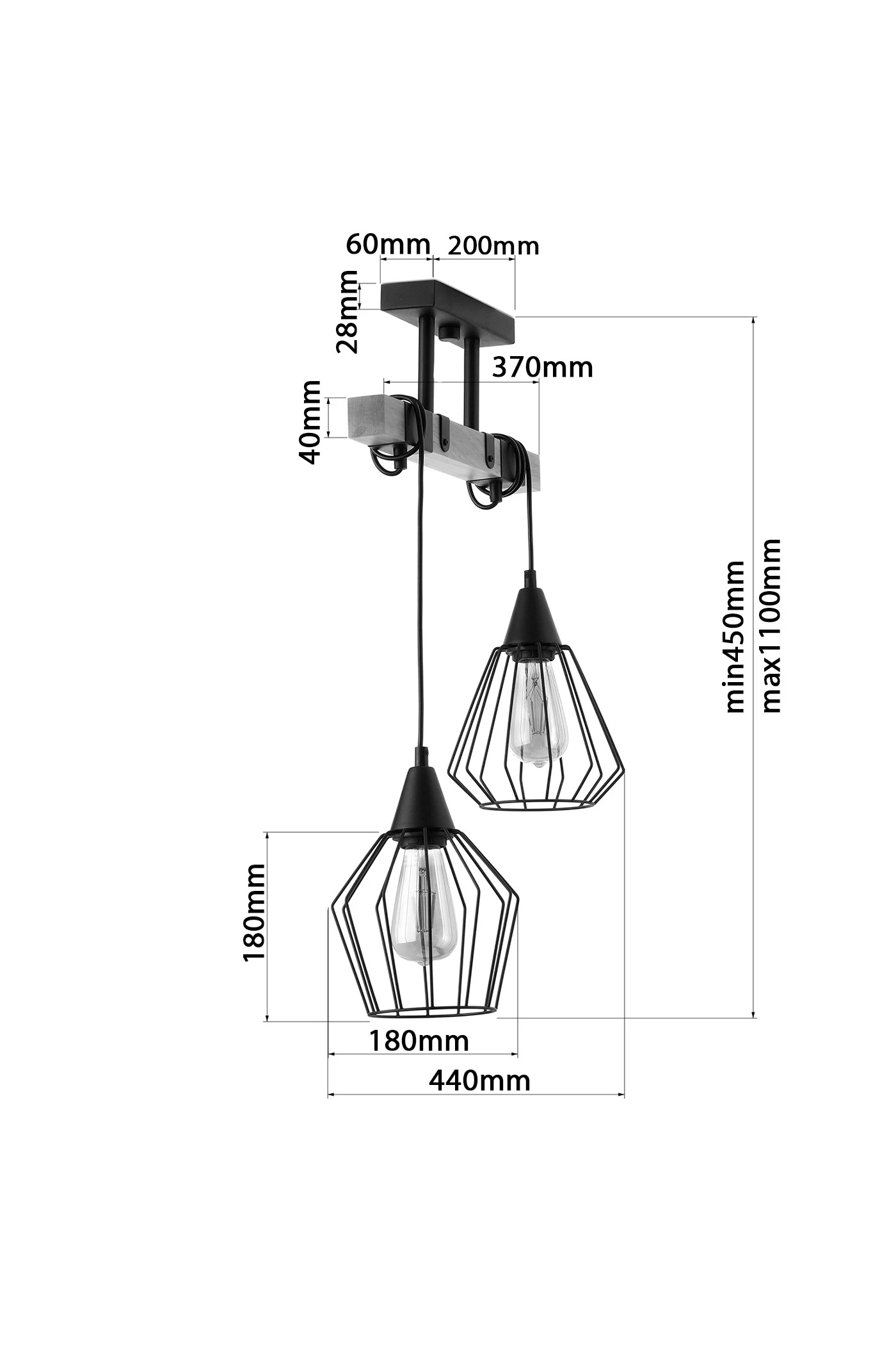   
                        
                        Люстра NB LIGHT (Україна) 29636    
                         У стилі Лофт.  
                        Тип джерела світла: світлодіодна лампа, змінна.                         Форма: Прямокутник.                         Кольори плафонів і підвісок: Чорний.                         Матеріал: Метал.                          фото 4