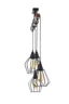   
                        
                        Люстра NB LIGHT (Україна) 29640    
                         У стилі Лофт.  
                        Тип джерела світла: світлодіодна лампа, змінна.                         Форма: Прямокутник.                         Кольори плафонів і підвісок: Чорний.                         Матеріал: Метал.                          фото 3