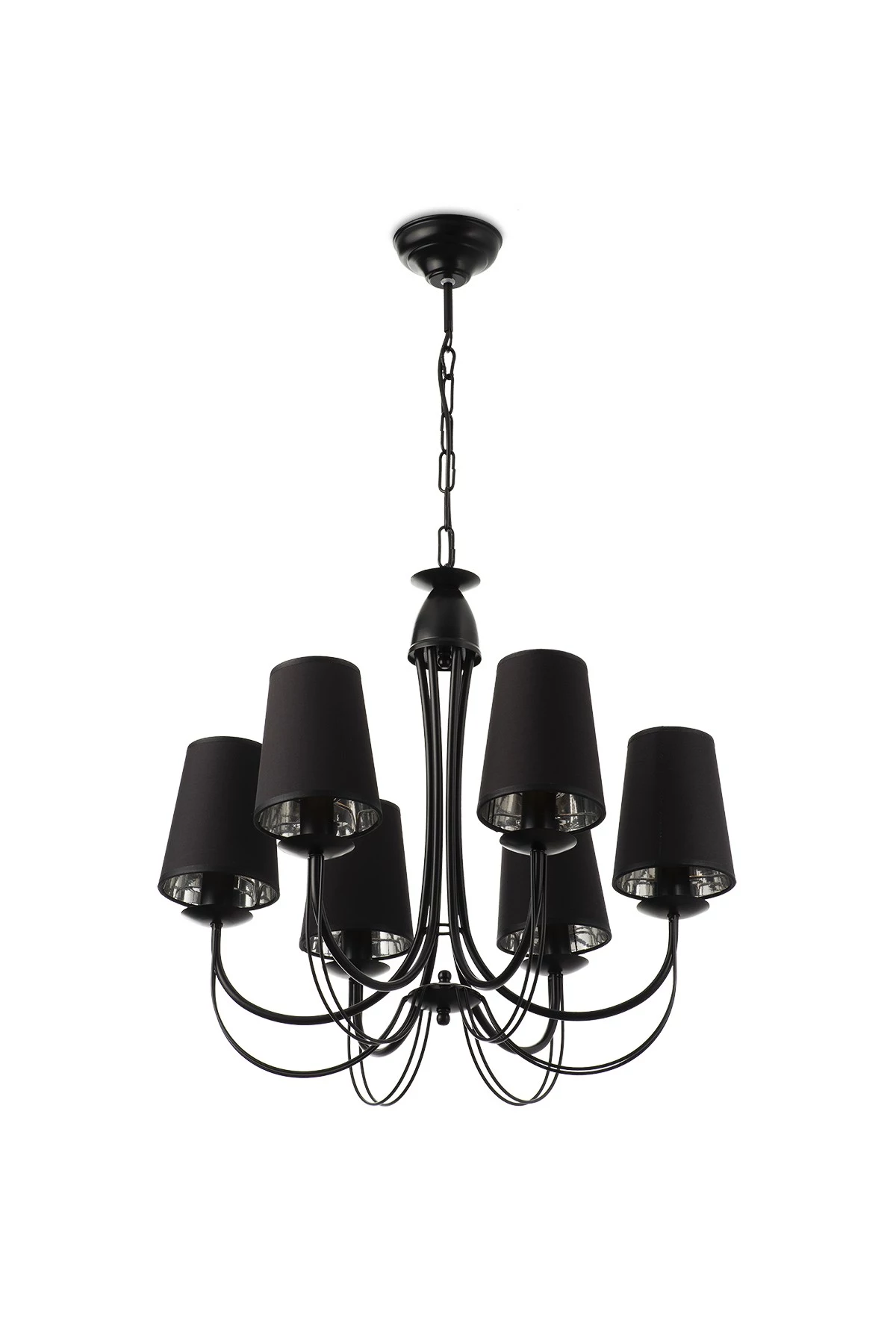   
                        
                        Люстра NB LIGHT (Україна) 29644    
                         У стилі Модерн.  
                        Тип джерела світла: світлодіодна лампа, змінна.                         Форма: Коло.                         Кольори плафонів і підвісок: Чорний.                         Матеріал: Тканина.                          фото 1