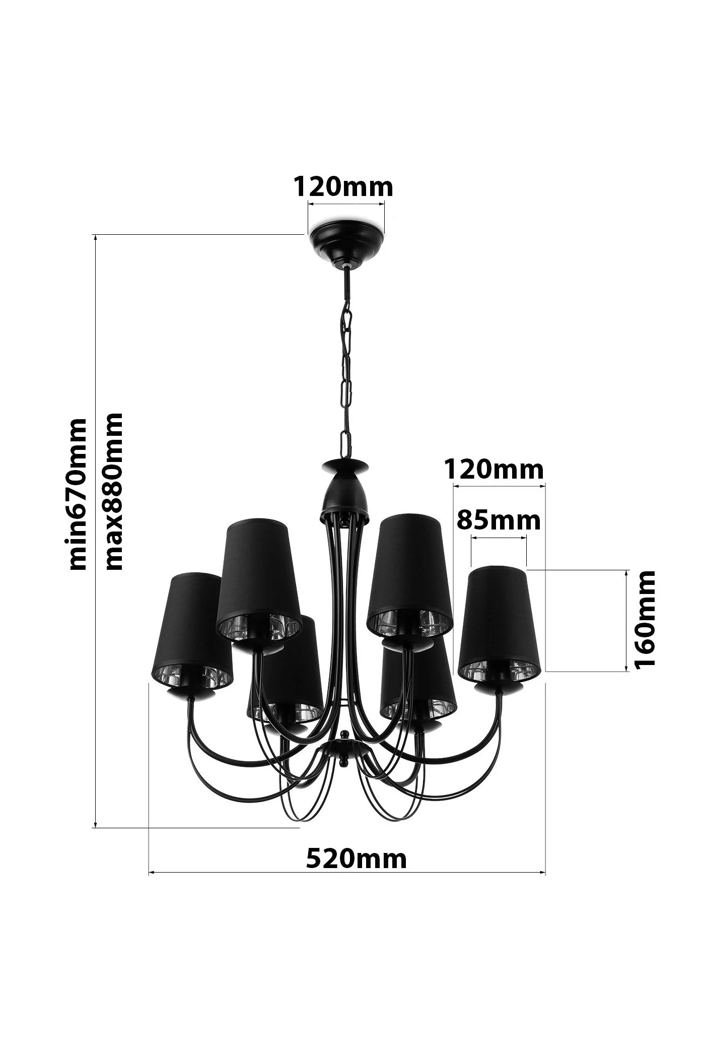   
                        
                        Люстра NB LIGHT (Україна) 29644    
                         У стилі Модерн.  
                        Тип джерела світла: світлодіодна лампа, змінна.                         Форма: Коло.                         Кольори плафонів і підвісок: Чорний.                         Матеріал: Тканина.                          фото 5