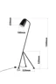   
                        
                        Торшер NB LIGHT (Україна) 29655    
                         у стилі Лофт.  
                        Тип джерела світла: світлодіодна лампа, змінна.                                                 Кольори плафонів і підвісок: Чорний, Білий.                         Матеріал: Метал.                          фото 4