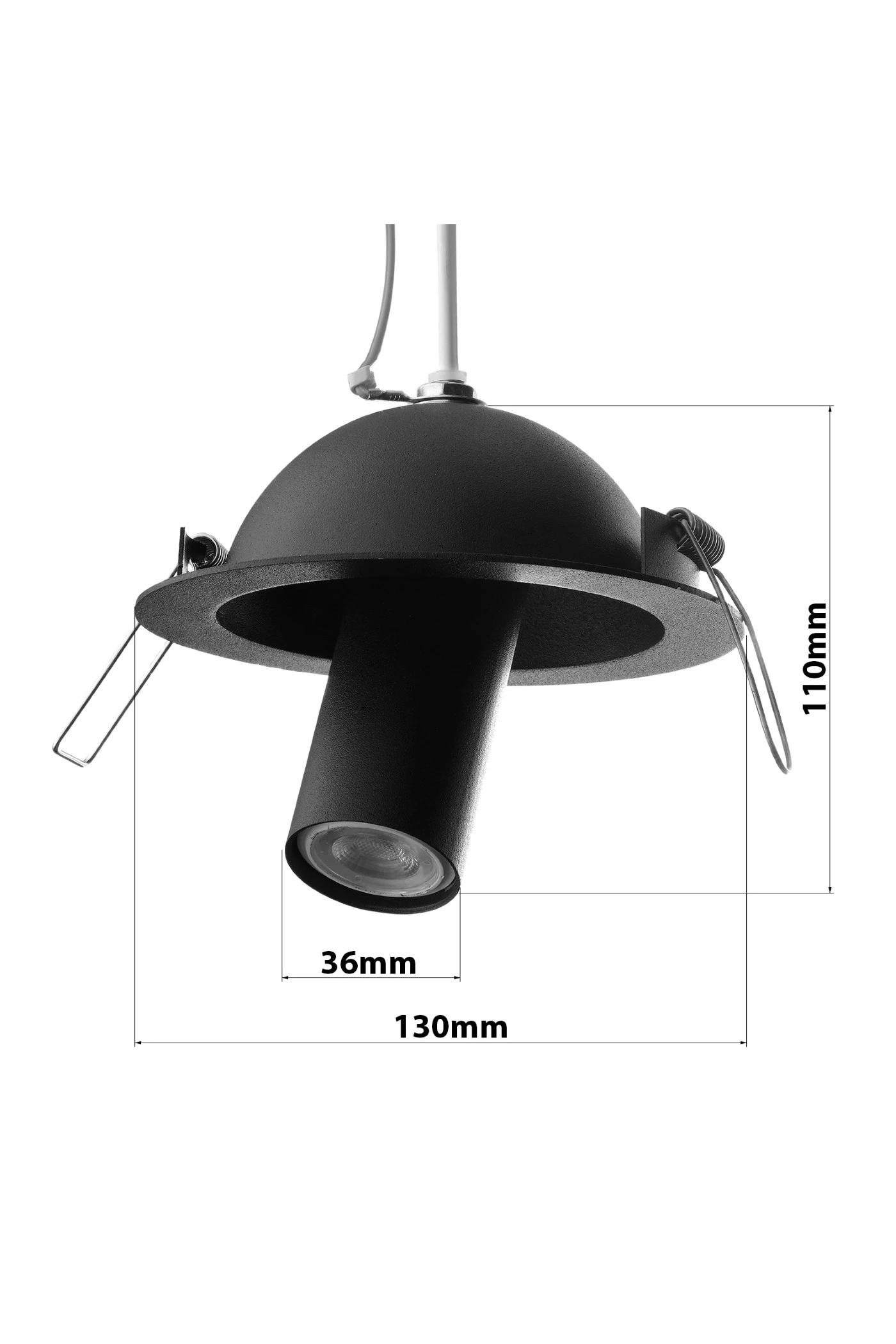   
                        
                        Точковий світильник NB LIGHT (Україна) 29663    
                         у стилі Лофт.  
                        Тип джерела світла: світлодіодна лампа, змінна.                         Форма: Коло.                         Кольори плафонів і підвісок: Чорний.                         Матеріал: Метал.                          фото 4