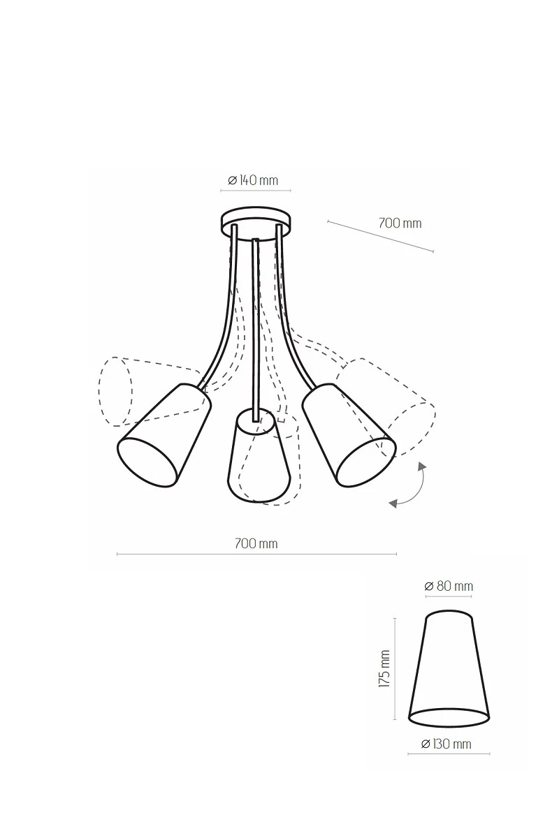   
                        
                        Люстра TK LIGHTING (Польща) 29719    
                         у стилі Лофт.  
                        Тип джерела світла: світлодіодна лампа, змінна.                         Форма: Коло.                         Кольори плафонів і підвісок: Чорний, Золото.                         Матеріал: Тканина.                          фото 2