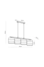   
                        
                        Люстра TK LIGHTING (Польша) 29794    
                         В стиле Лофт.  
                        Тип источника света: светодиодная лампа, сменная.                         Форма: Прямоугольник.                         Цвета плафонов и подвесок: Черный, Золото.                         Материал: Ткань.                          фото 2