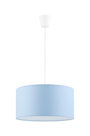   
                        Люстра TK LIGHTING  (Польша) 29802    
                         в стиле Модерн.  
                        Тип источника света: светодиодная лампа, сменная.                         Форма: Цилиндр.                         Цвета плафонов и подвесок: Голубой, Белый.                         Материал: Ткань.                          фото 1